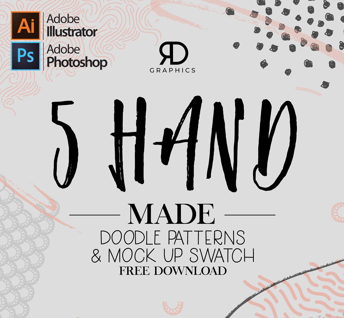 5 Free Handmade Doodle Patterns