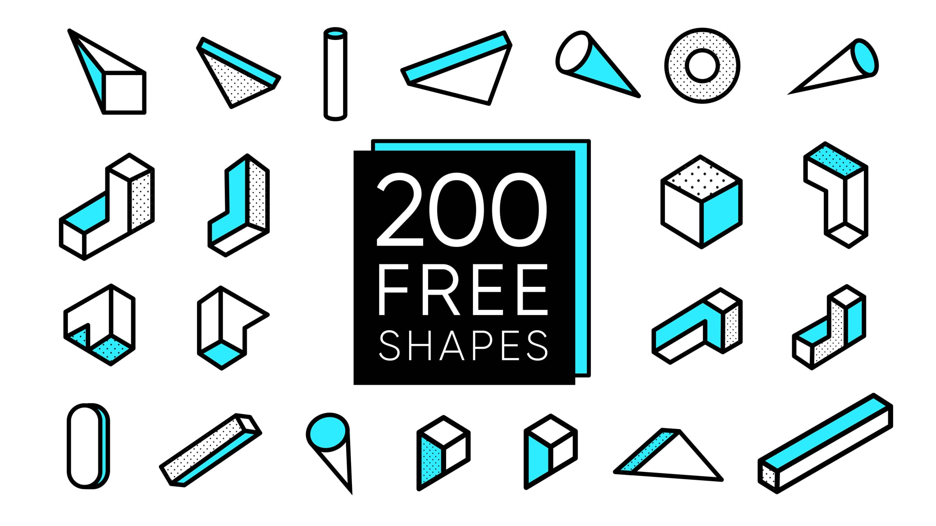 Free 200 Vector Shapes
