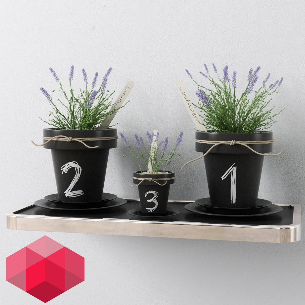 интерьер Free Plant for interiors / 3d max + RedShift render скачать