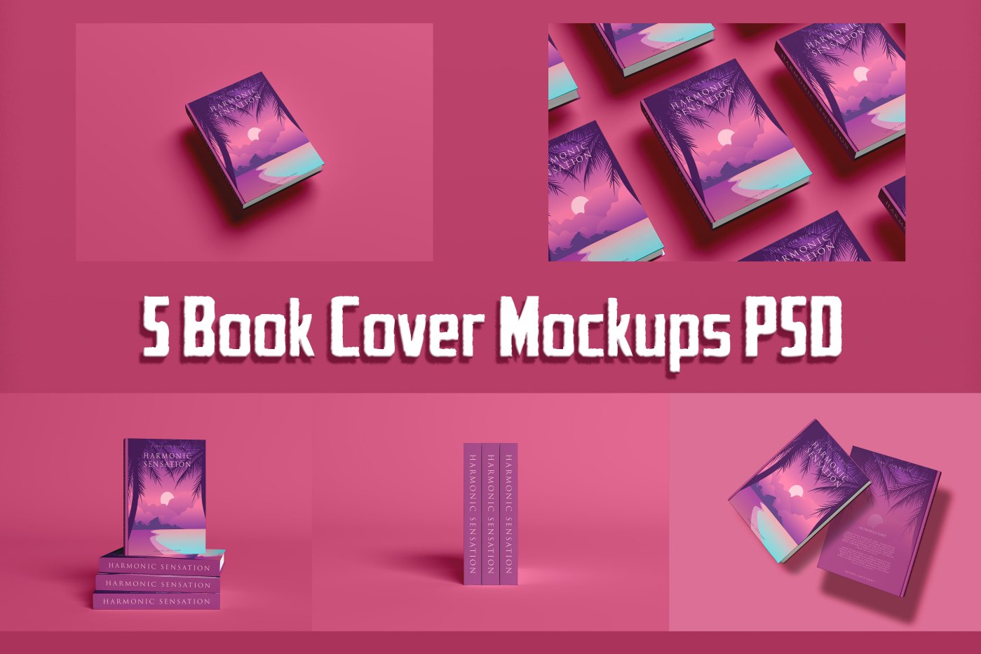 Book Cover Mockups PSD