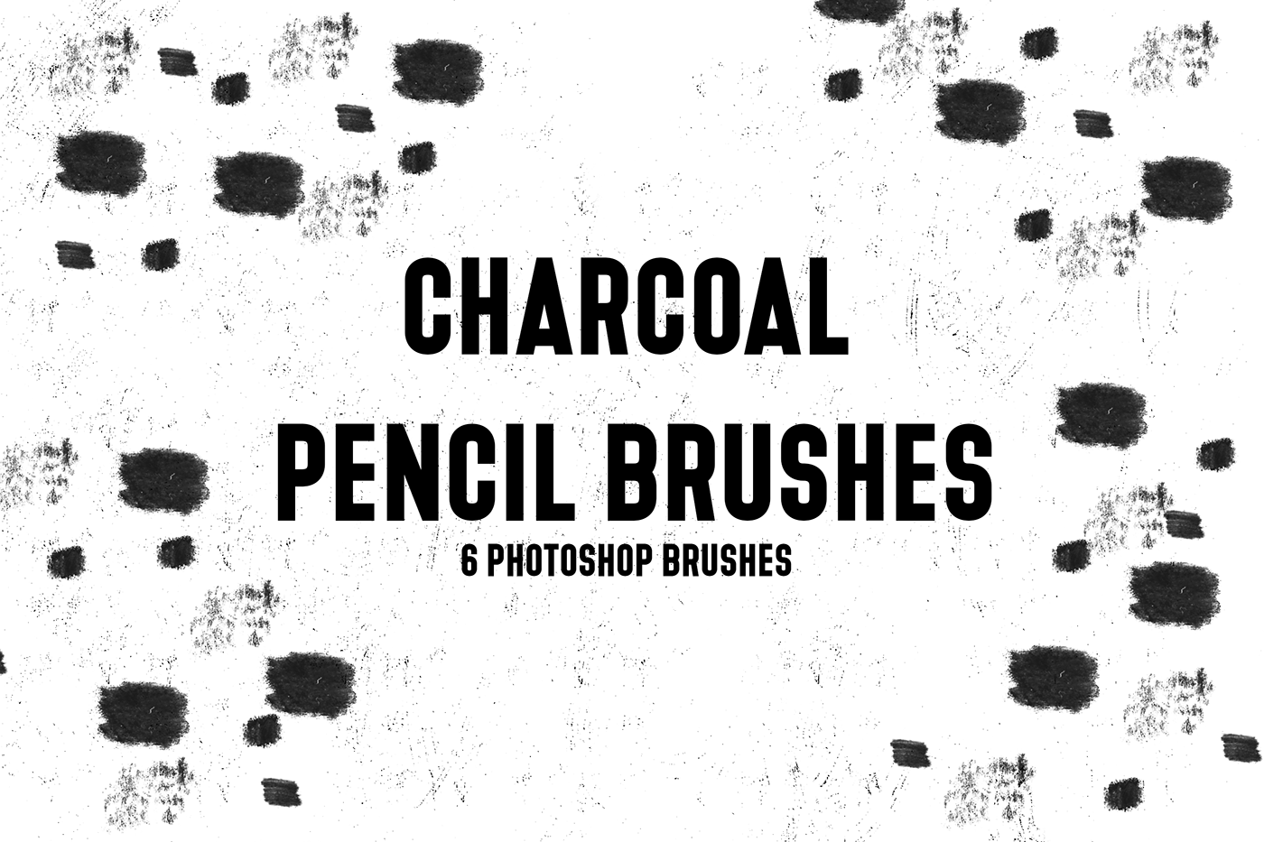 Free Charcoal Pencil Brushes (6 Photoshop Brushes)