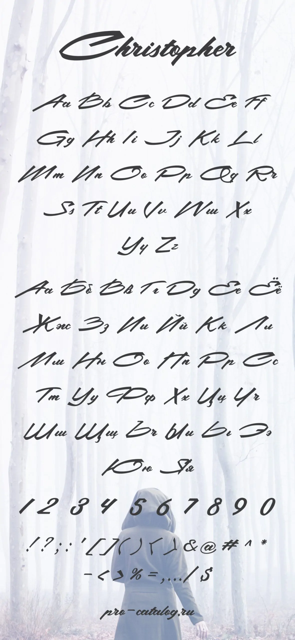 Шрифт Christopher Calligraphic Typeface Cyrillic