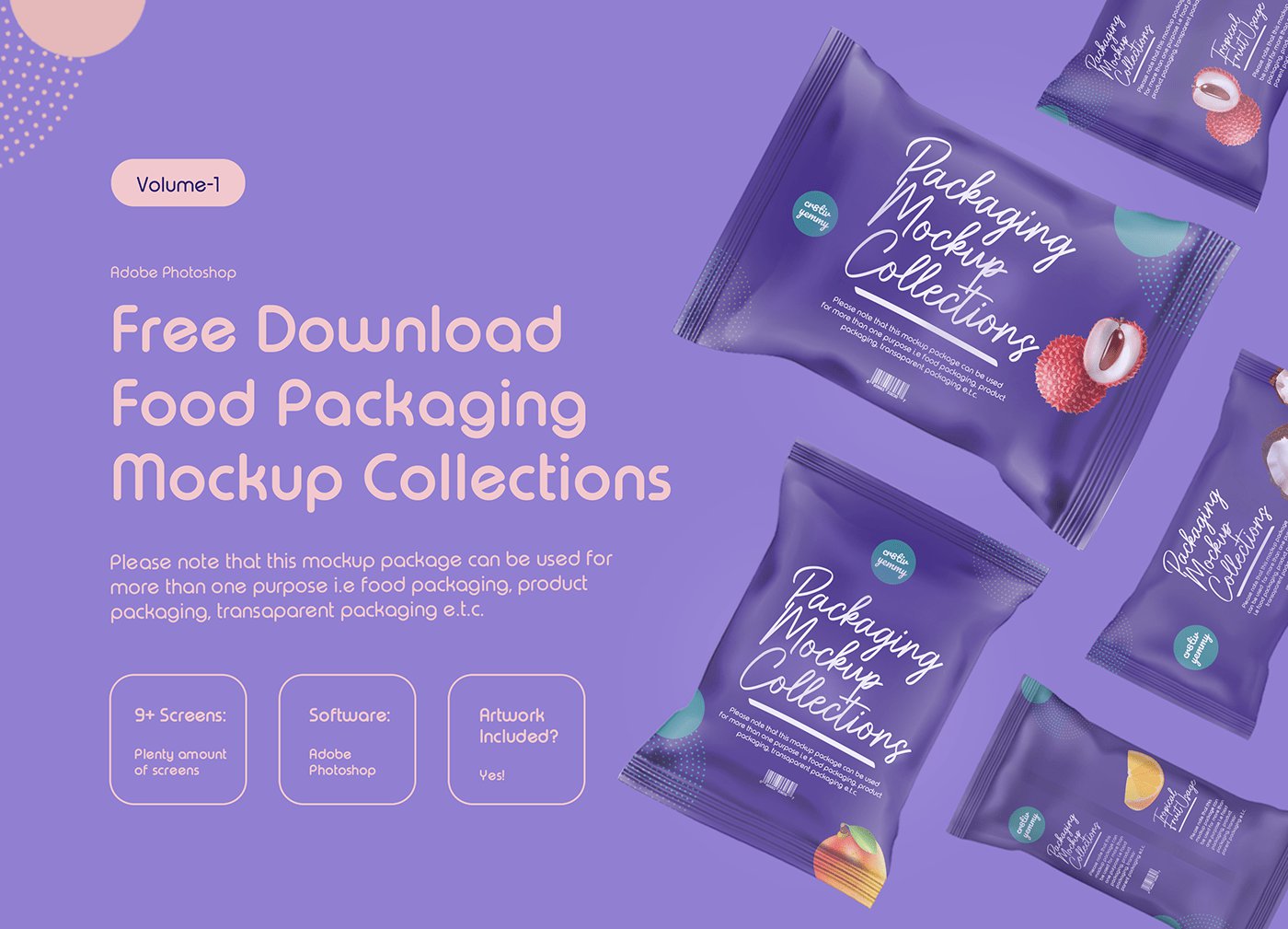 Free Food Packaging Mockup Collections