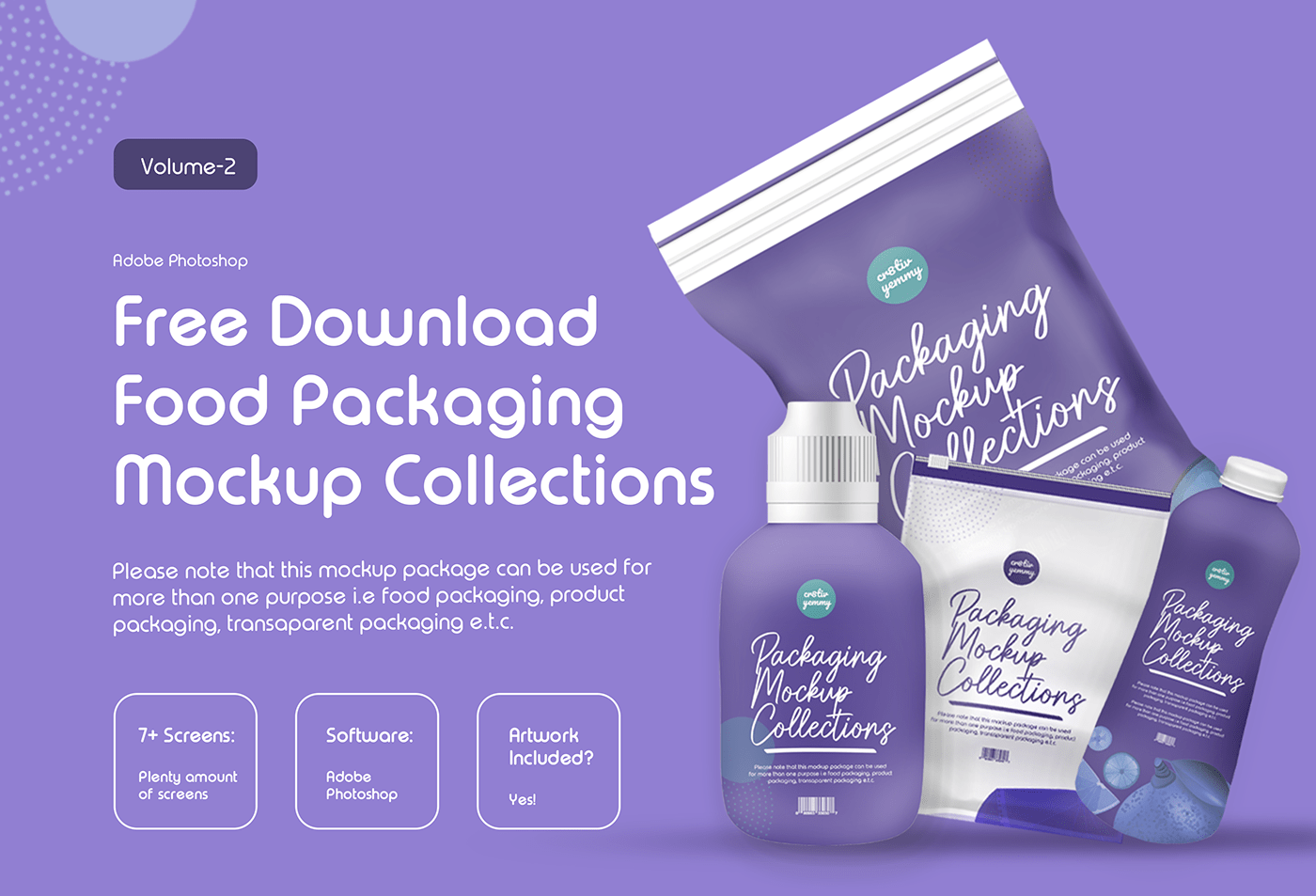 Food Packaging Mockup Collections Free Download - Volume 2