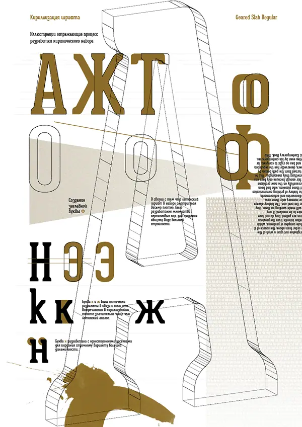 Шрифт Geared Slab Cyrillic