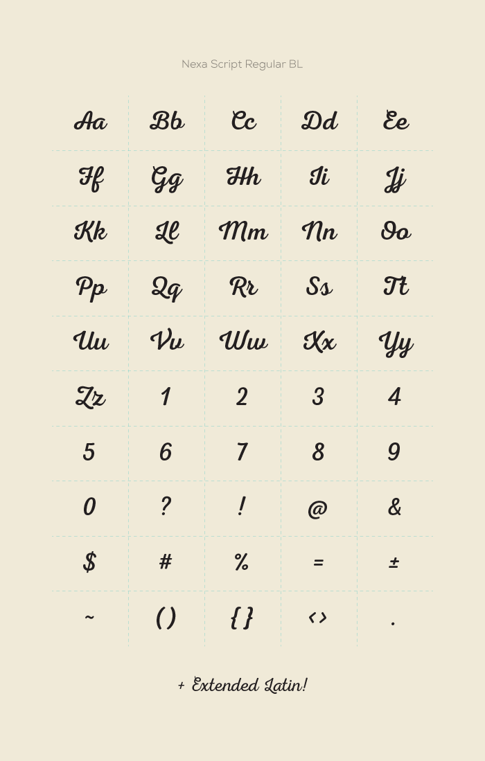 Шрифт Nexa Script Cyrillic