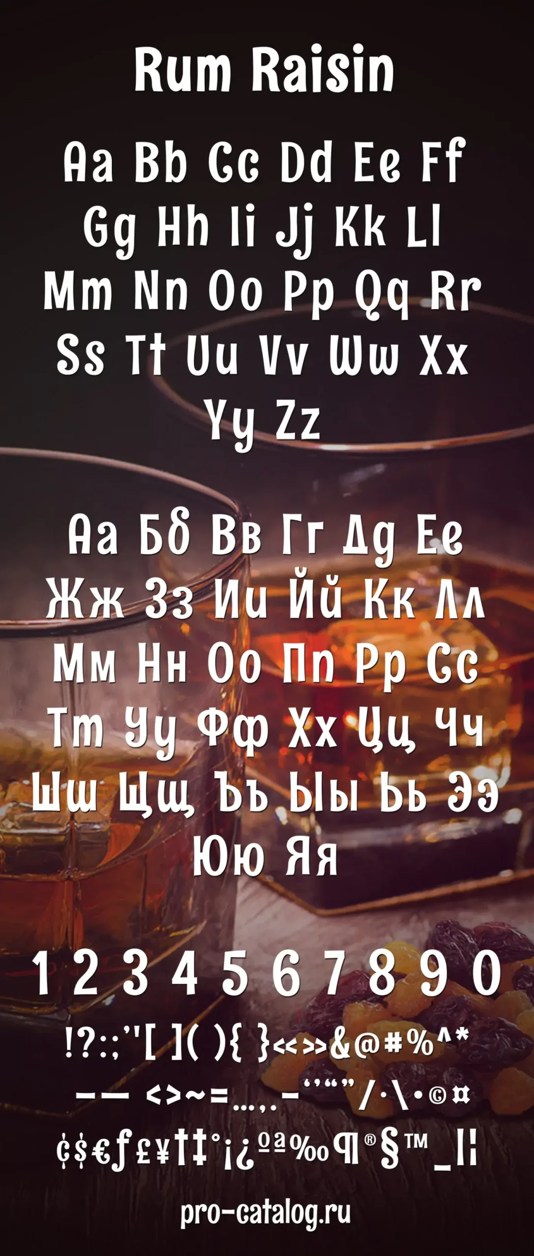 Шрифт Rum Raisin Cyrillic