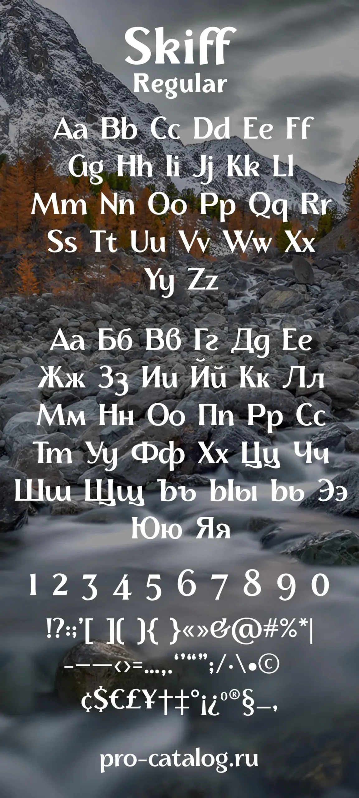 Шрифт Skiff Regular Cyrillic