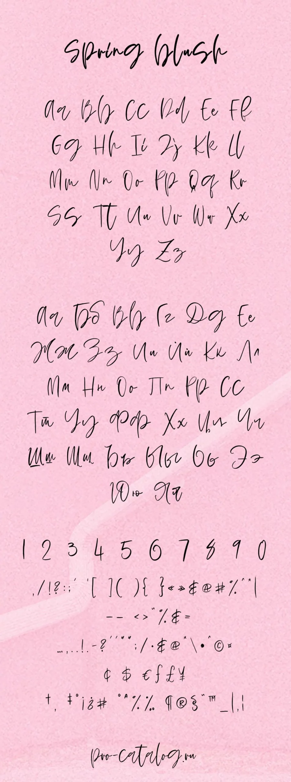 Рукописный шрифт Spring Blush Cyrillic